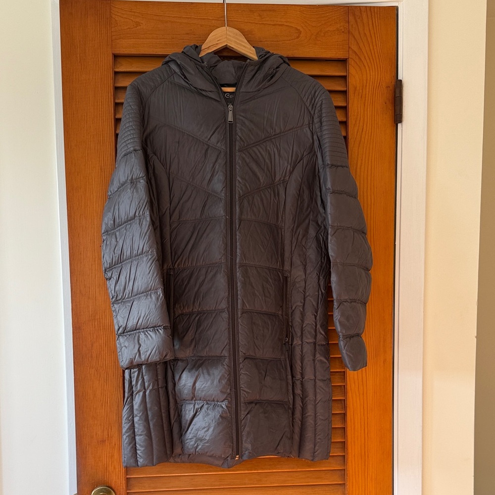 BCBGeneration Charcoal Puffer Coat